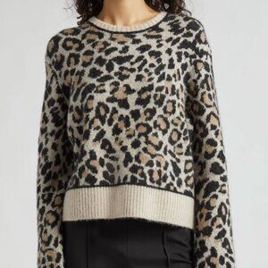 ATM Anthony Thomas Melillo - Leopard Jacquard Sweater - Size Small